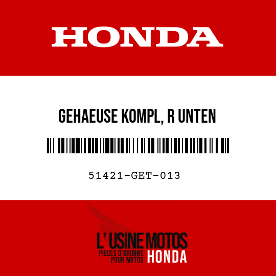 image de 51421-GET-013 GEHAEUSE KOMPL, R UNTEN