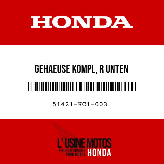image de 51421-KC1-003 GEHAEUSE KOMPL, R UNTEN