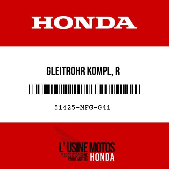 image de 51425-MFG-G41 GLEITROHR KOMPL, R