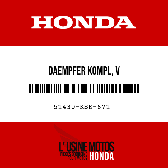 image de 51430-KSE-671 DAEMPFER KOMPL, V
