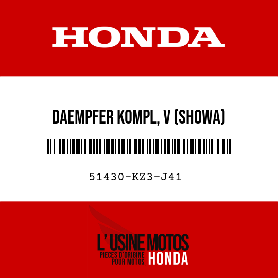 image de 51430-KZ3-J41 DAEMPFER KOMPL, V (SHOWA)
