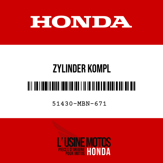 image de 51430-MBN-671 ZYLINDER KOMPL