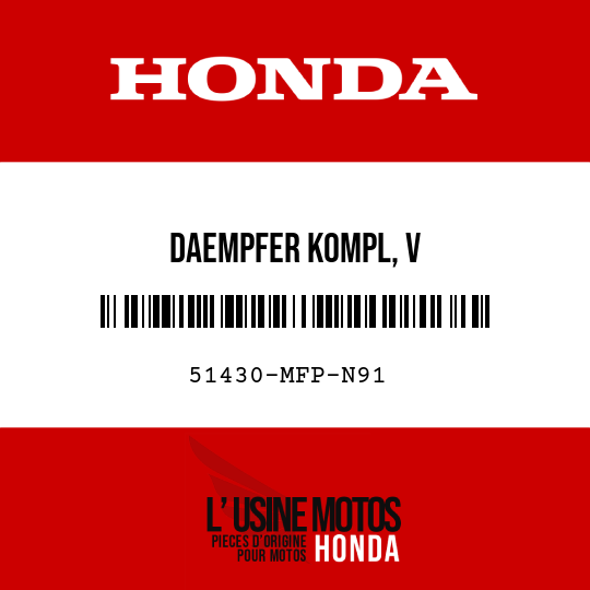 image de 51430-MFP-N91 DAEMPFER KOMPL, V