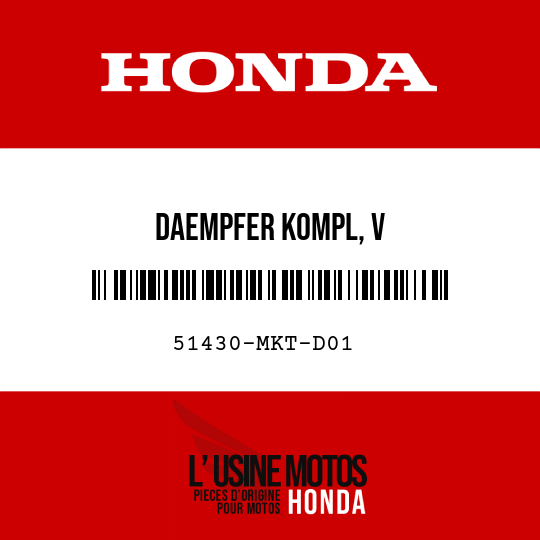 image de 51430-MKT-D01 DAEMPFER KOMPL, V
