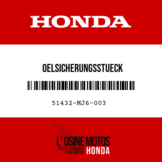 image de 51432-MJ6-003 OELSICHERUNGSSTUECK