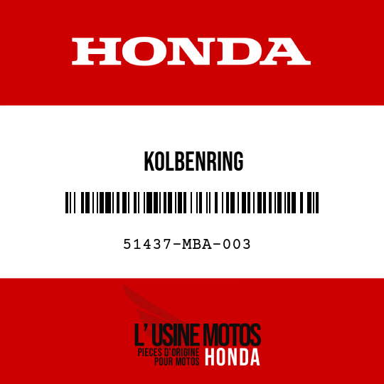 image de 51437-MBA-003 KOLBENRING
