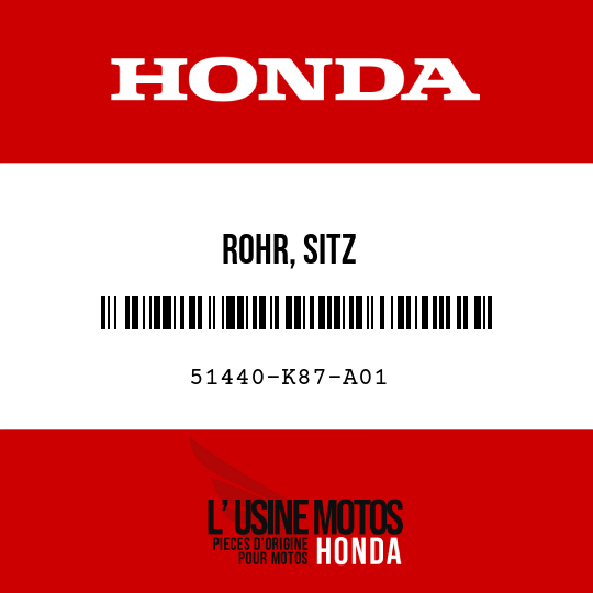 image de 51440-K87-A01 ROHR, SITZ