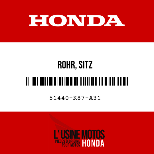 image de 51440-K87-A31 ROHR, SITZ