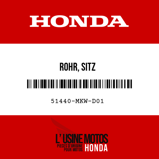 image de 51440-MKW-D01 ROHR, SITZ