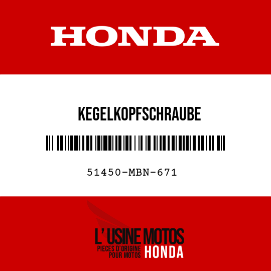 image de 51450-MBN-671 KEGELKOPFSCHRAUBE