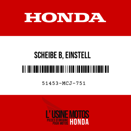 image de 51453-MCJ-751 SCHEIBE B, EINSTELL