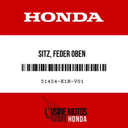 image de 51454-K1N-V01 SITZ, FEDER OBEN