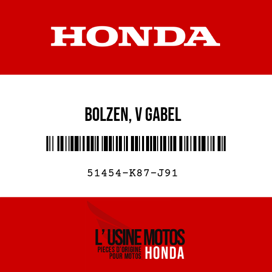 image de 51454-K87-J91 BOLZEN, V GABEL