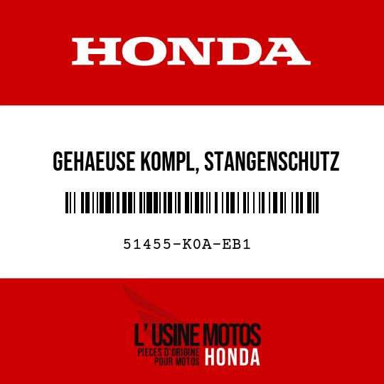 image de 51455-K0A-EB1 GEHAEUSE KOMPL, STANGENSCHUTZ