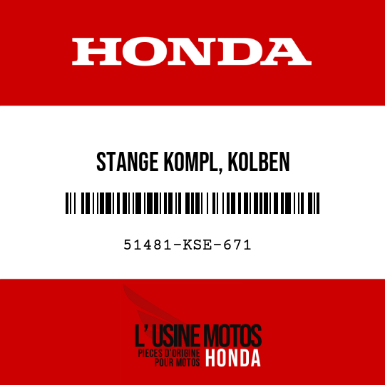 image de 51481-KSE-671 STANGE KOMPL, KOLBEN