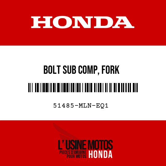 image de 51485-MLN-EQ1 BOLT SUB COMP, FORK