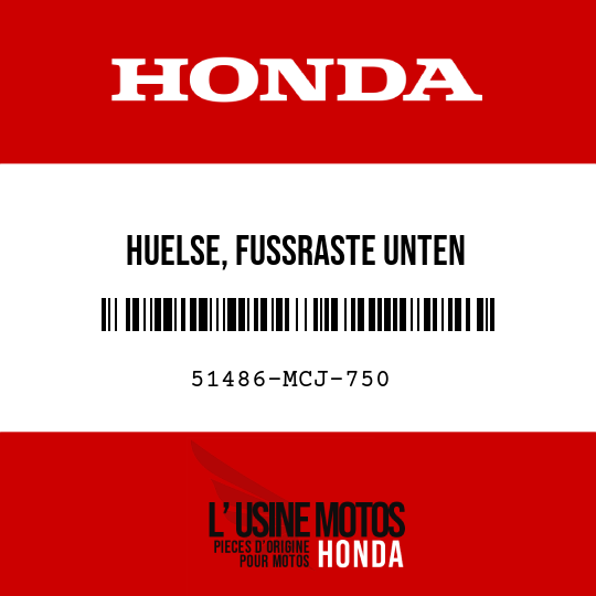 image de 51486-MCJ-750 HUELSE, FUSSRASTE UNTEN