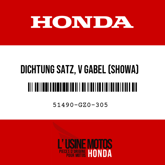 image de 51490-GZ0-305 DICHTUNG SATZ, V GABEL (SHOWA)