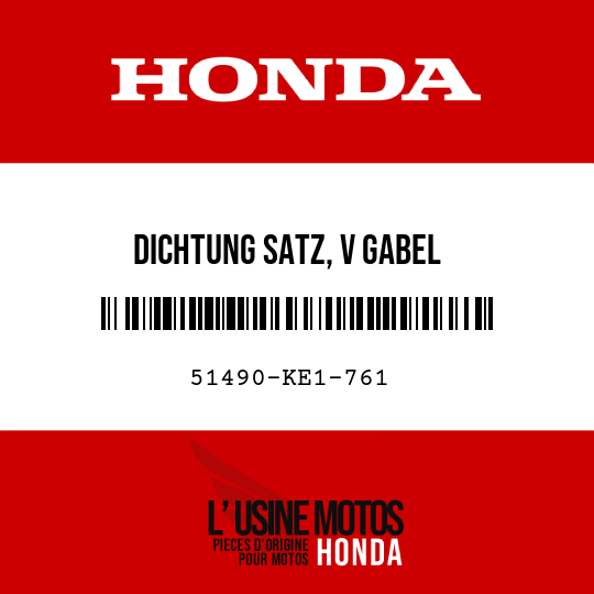image de 51490-KE1-761 DICHTUNG SATZ, V GABEL