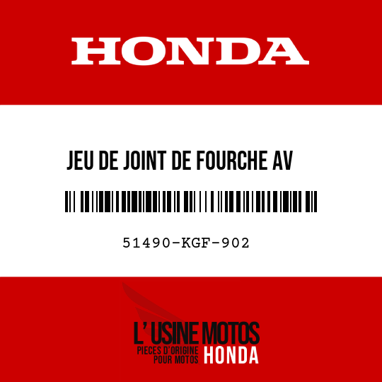 image de 51490-KGF-902 JEU DE JOINT DE FOURCHE AV