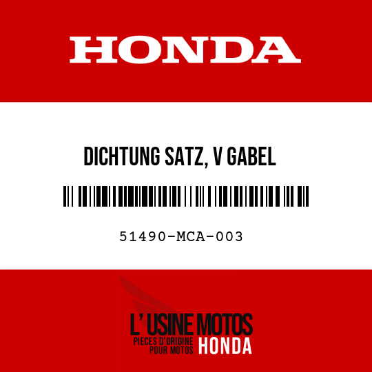 image de 51490-MCA-003 DICHTUNG SATZ, V GABEL