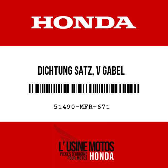 image de 51490-MFR-671 DICHTUNG SATZ, V GABEL