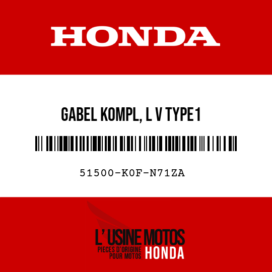 image de 51500-K0F-N71ZA GABEL KOMPL, L V TYPE1