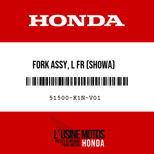 image de 51500-K1N-V01 FORK ASSY, L FR (SHOWA)