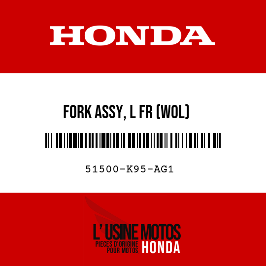 image de 51500-K95-AG1 FORK ASSY, L FR (WOL)