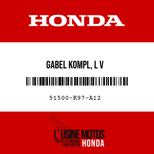 image de 51500-K97-A12 GABEL KOMPL, L V