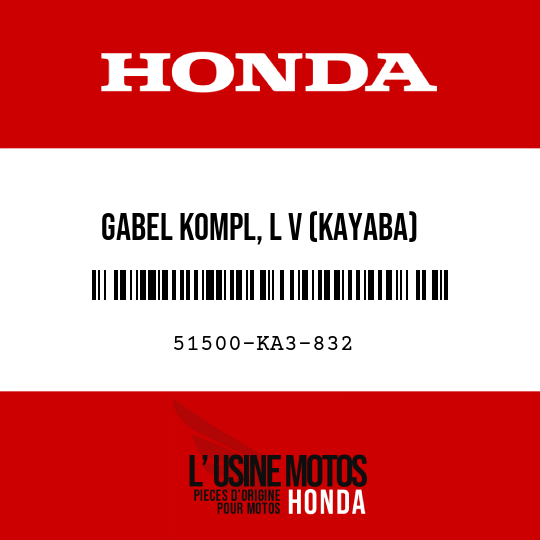 image de 51500-KA3-832 GABEL KOMPL, L V (KAYABA)