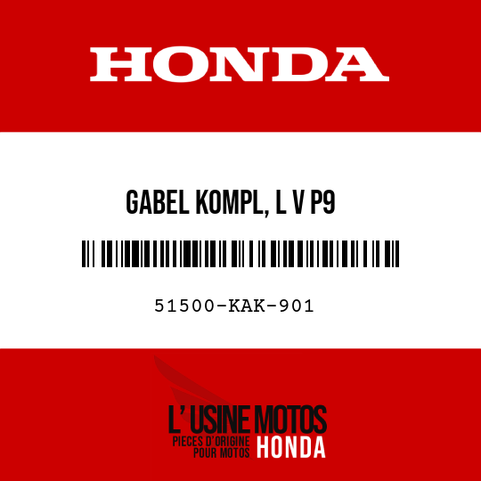 image de 51500-KAK-901 GABEL KOMPL, L V P9 