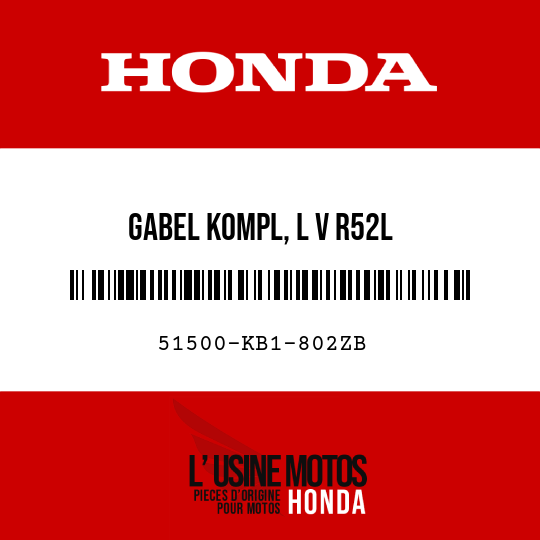 image de 51500-KB1-802ZB GABEL KOMPL, L V R52L 