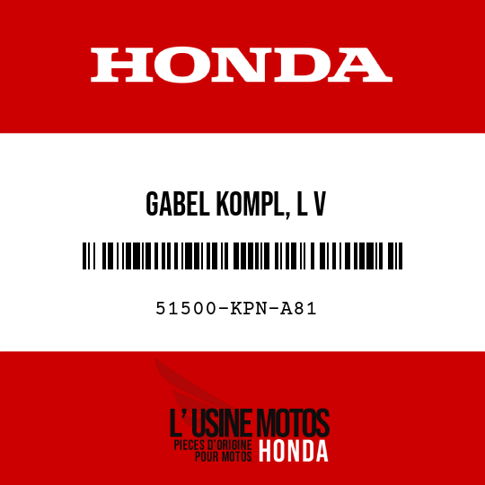 image de 51500-KPN-A81 GABEL KOMPL, L V