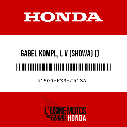 image de 51500-KZ3-J51ZA GABEL KOMPL, L V (SHOWA) () TNATURAL 