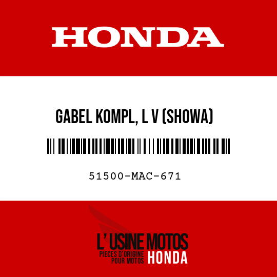 image de 51500-MAC-671 GABEL KOMPL, L V (SHOWA)