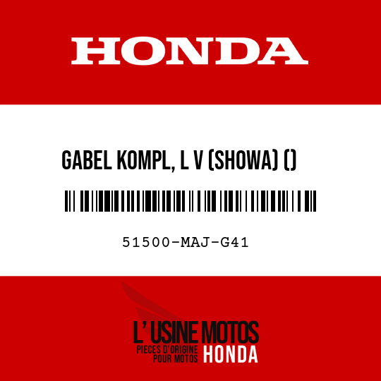 image de 51500-MAJ-G41 GABEL KOMPL, L V (SHOWA) ()