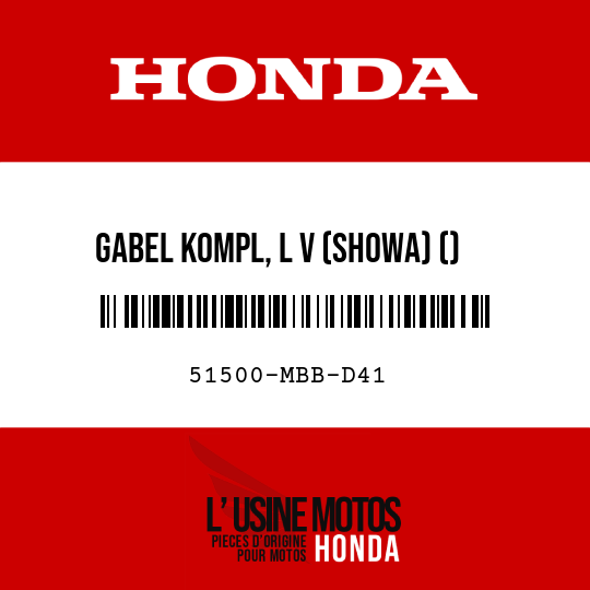 image de 51500-MBB-D41 GABEL KOMPL, L V (SHOWA) ()