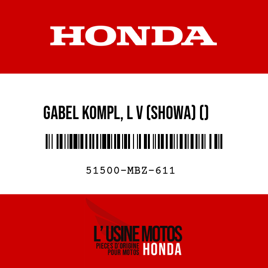 image de 51500-MBZ-611 GABEL KOMPL, L V (SHOWA) ()