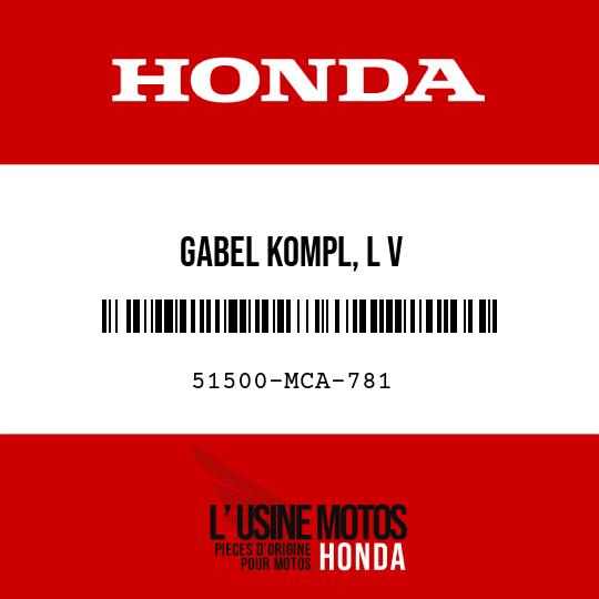 image de 51500-MCA-781 GABEL KOMPL, L V