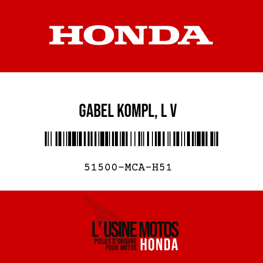image de 51500-MCA-H51 GABEL KOMPL, L V