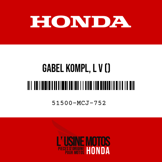 image de 51500-MCJ-752 GABEL KOMPL, L V ()