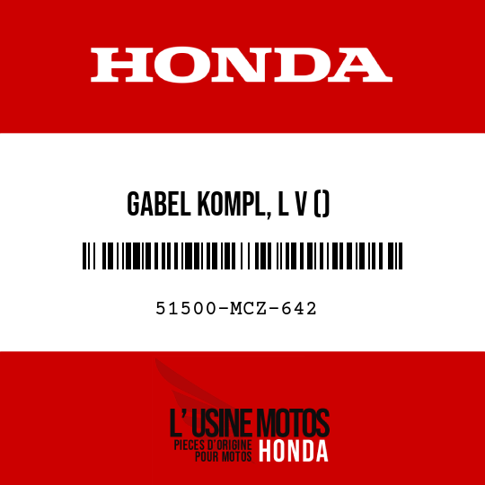 image de 51500-MCZ-642 GABEL KOMPL, L V ()