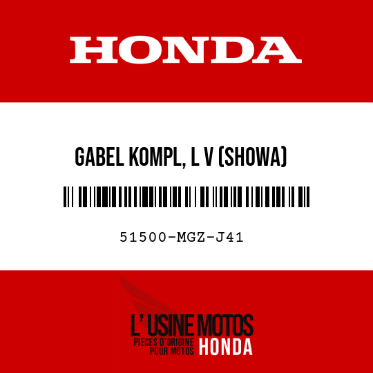 image de 51500-MGZ-J41 GABEL KOMPL, L V (SHOWA)