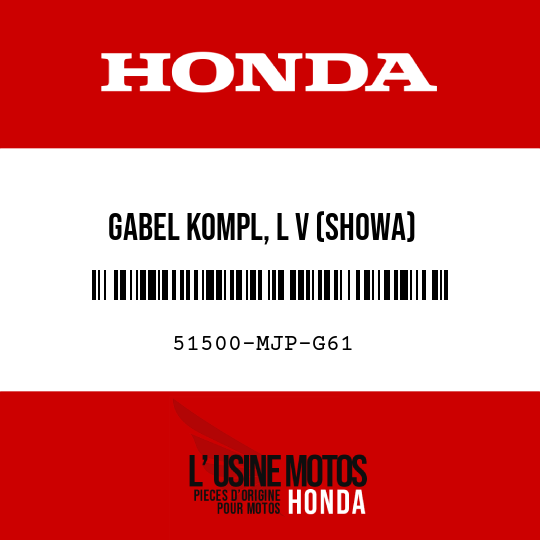 image de 51500-MJP-G61 GABEL KOMPL, L V (SHOWA)