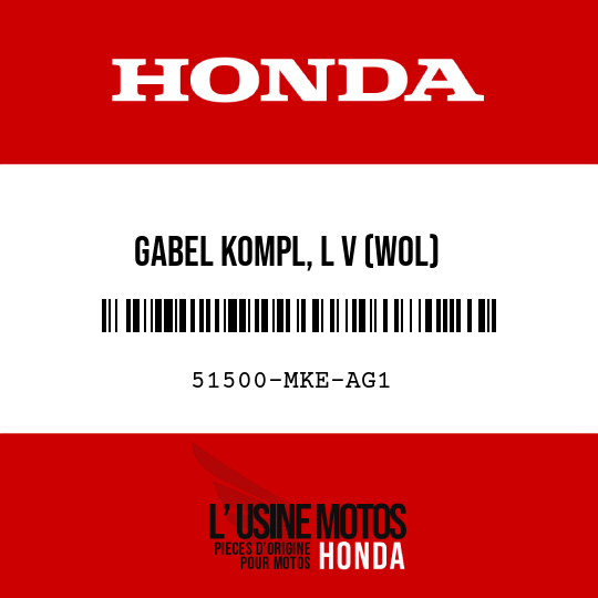 image de 51500-MKE-AG1 GABEL KOMPL, L V (WOL)