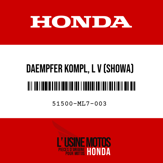 image de 51500-ML7-003 DAEMPFER KOMPL, L V (SHOWA)