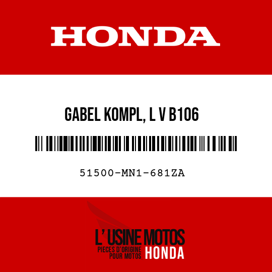 image de 51500-MN1-681ZA GABEL KOMPL, L V B106 