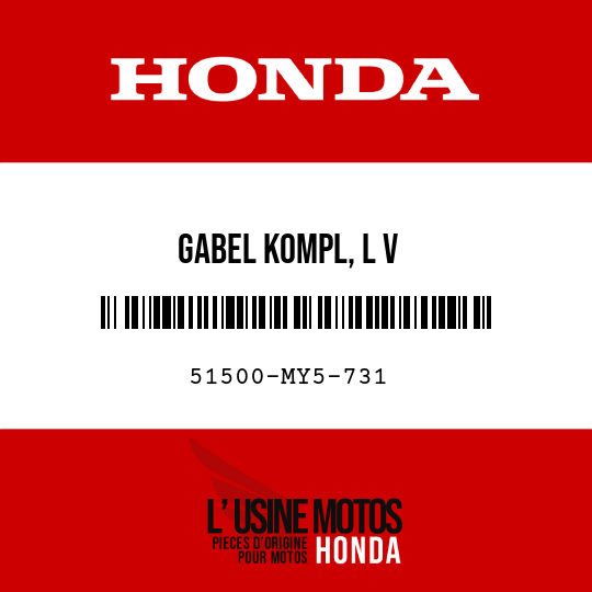 image de 51500-MY5-731 GABEL KOMPL, L V