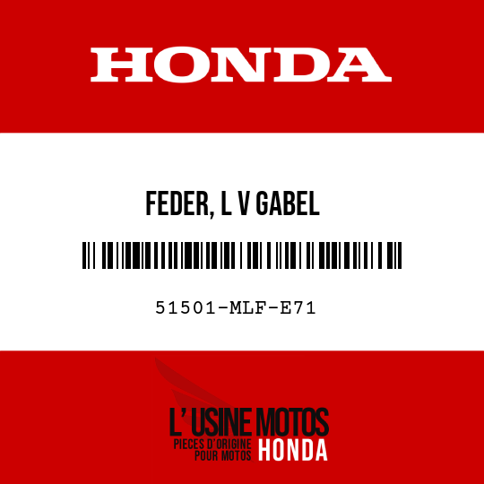 image de 51501-MLF-E71 FEDER, L V GABEL
